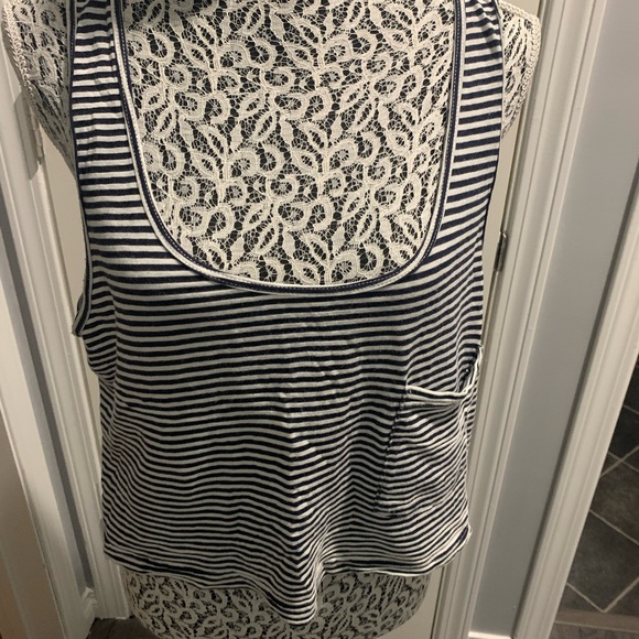 Womens American apparel crop top black and white - Picture 1 of 5